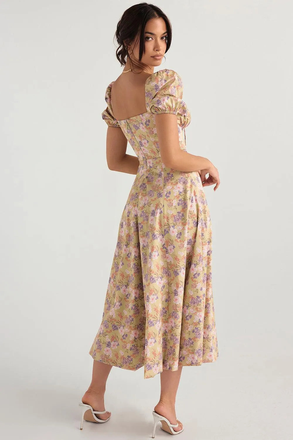 Vestido Midi Laço Ajustável - Liviele