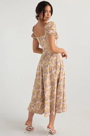 Vestido Midi Laço Ajustável - Liviele