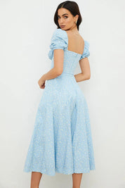 Vestido Midi Laço Ajustável - Liviele