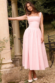 Vestido Midi Xadrez Modelador - Liviele