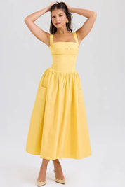 Vestido Midi Xadrez Modelador - Liviele