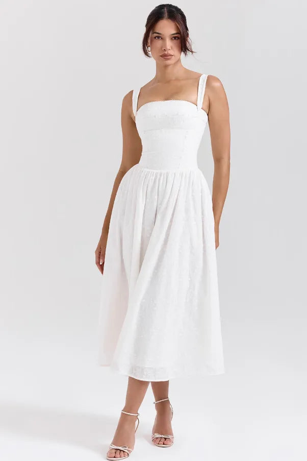 Vestido Midi Xadrez Modelador - Liviele
