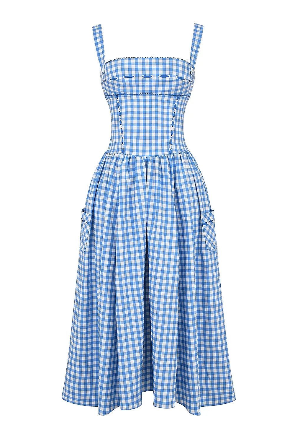 Vestido Midi Xadrez Modelador - Liviele