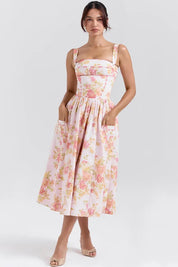 Vestido Midi Xadrez Modelador - Liviele