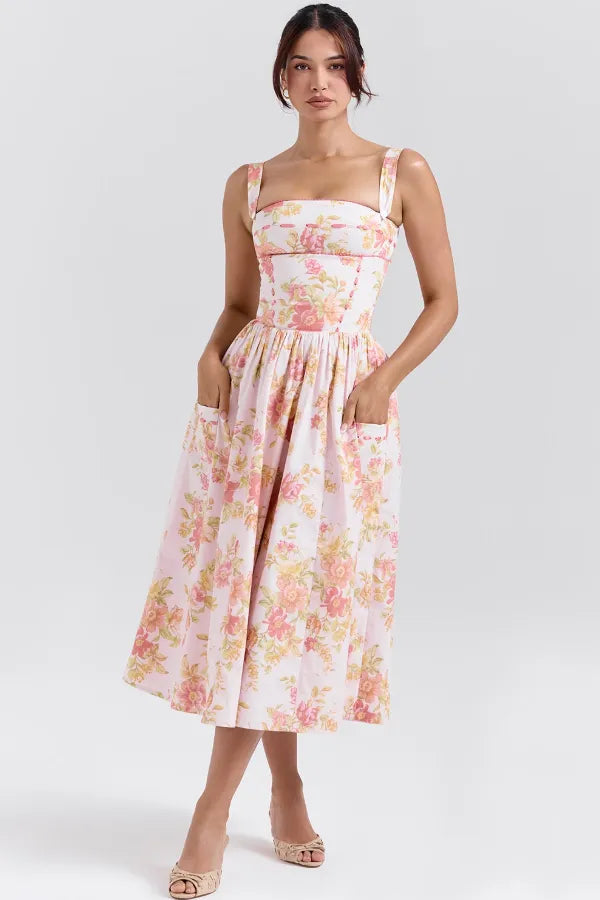 Vestido Midi Xadrez Modelador - Liviele