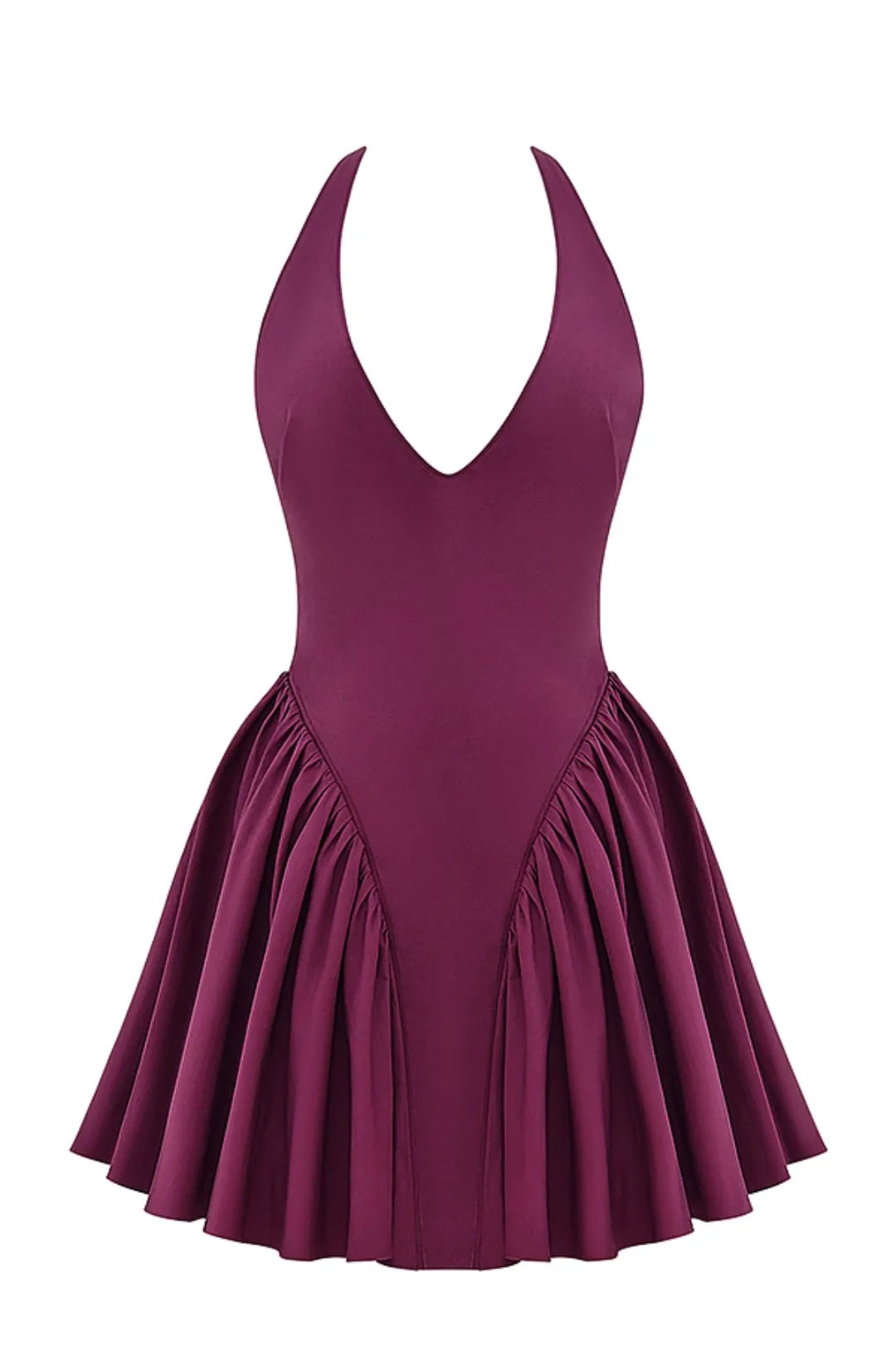 Vestido Vinho Curto Com Alça - Liviele
