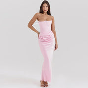Vestido Longo Acetinado - Liviele