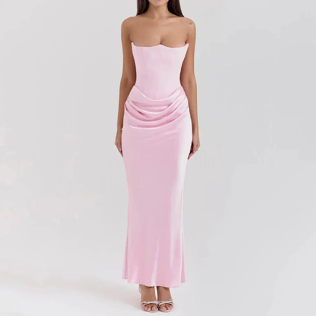 Vestido Longo Acetinado - Liviele
