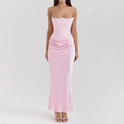 Vestido Longo Acetinado - Liviele