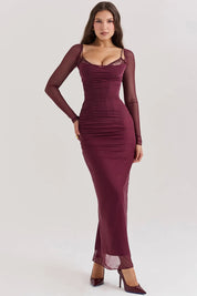 Vestido Longo Com Renda - Liviele
