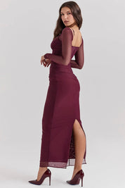 Vestido Longo Com Renda - Liviele