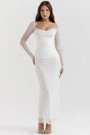 Vestido Longo Com Renda - Liviele