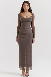 Vestido Longo Com Renda - Liviele