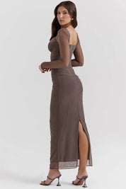Vestido Longo Com Renda - Liviele