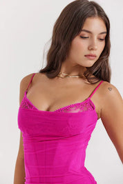 Vestido Longo Com Renda - Liviele