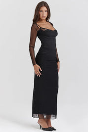 Vestido Longo Com Renda - Liviele