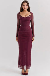 Vestido Longo Com Renda - Liviele