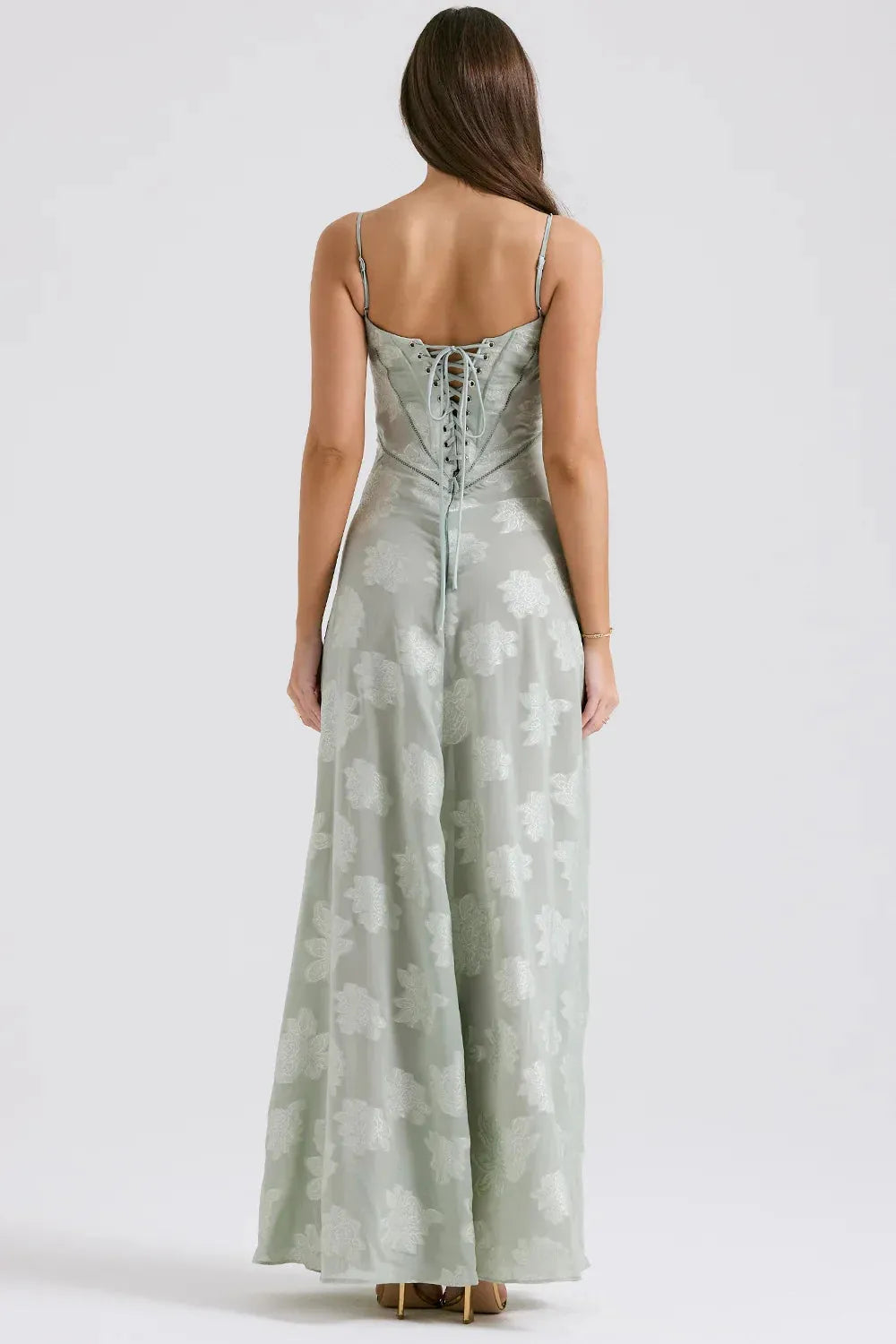 Vestido Longo Floral Branco Exclusivo - Liviele