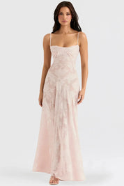 Vestido Longo Floral Branco Exclusivo - Liviele