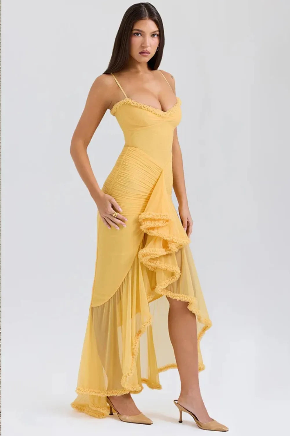 Vestido Longo Amarelo Exclusivo - Liviele
