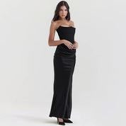 Vestido Longo Para Festas Sem Alça - Liviele