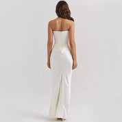 Vestido Longo Para Festas Sem Alça - Liviele