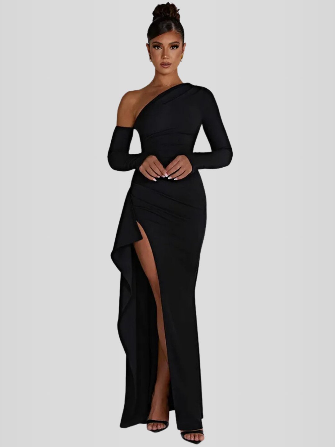 Vestido Longo Preto Daiane - Modelo Liviele