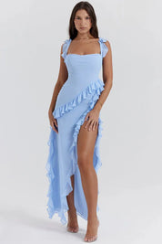 Vestido Longo Vermelho Split - Liviele