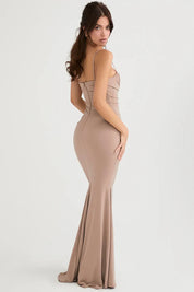 Vestido Longo Vinho Jamilly – Liviele