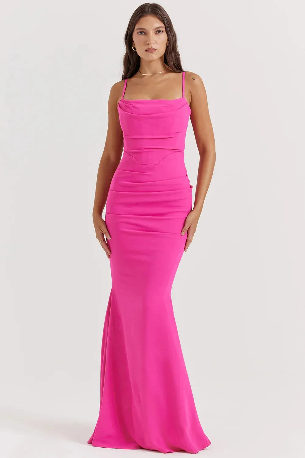 Vestido Longo Vinho Jamilly – Liviele