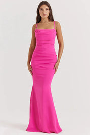 Vestido Longo Vinho Jamilly – Liviele