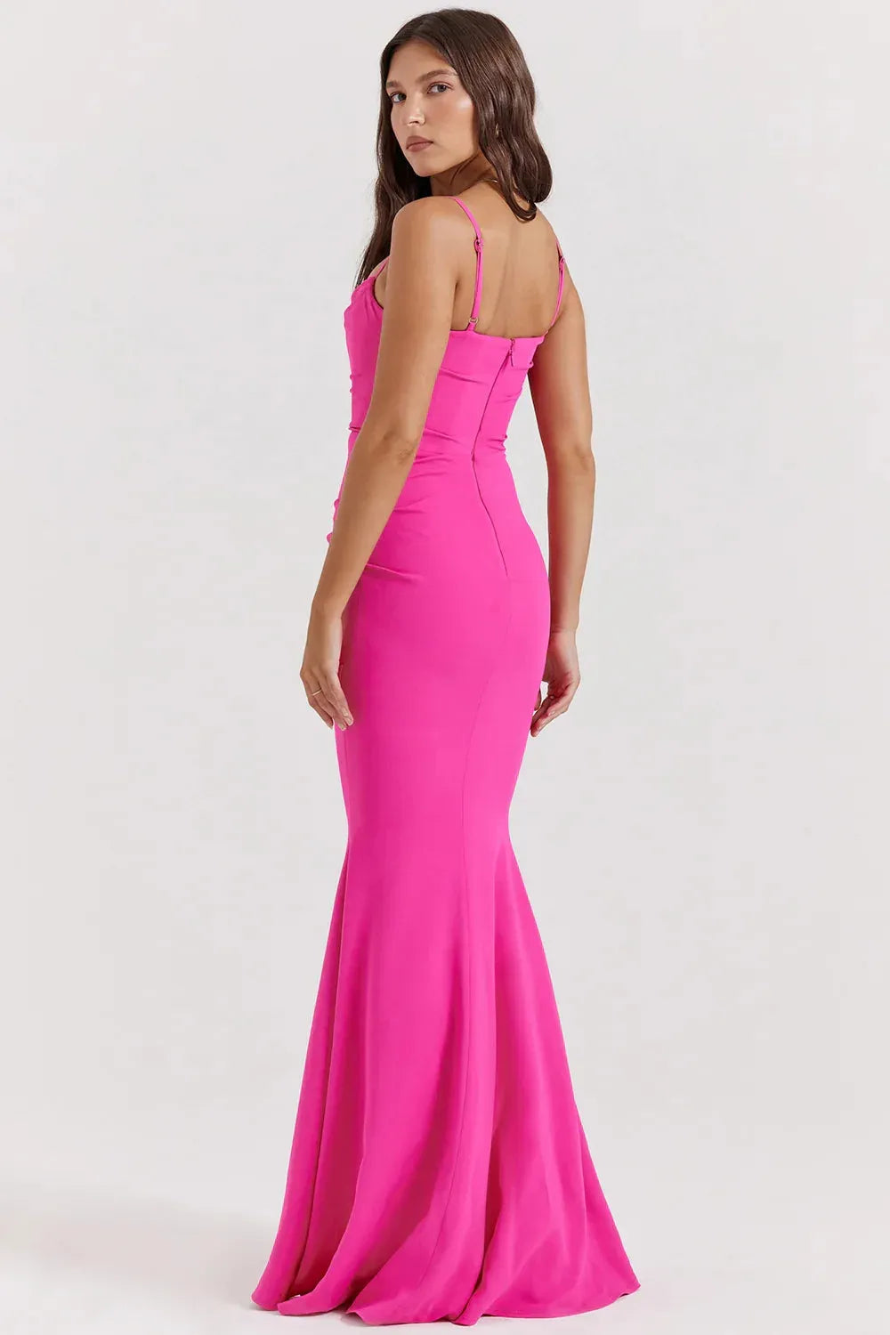 Vestido Longo Vinho Jamilly – Liviele