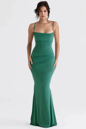 Vestido Longo Vinho Jamilly – Liviele