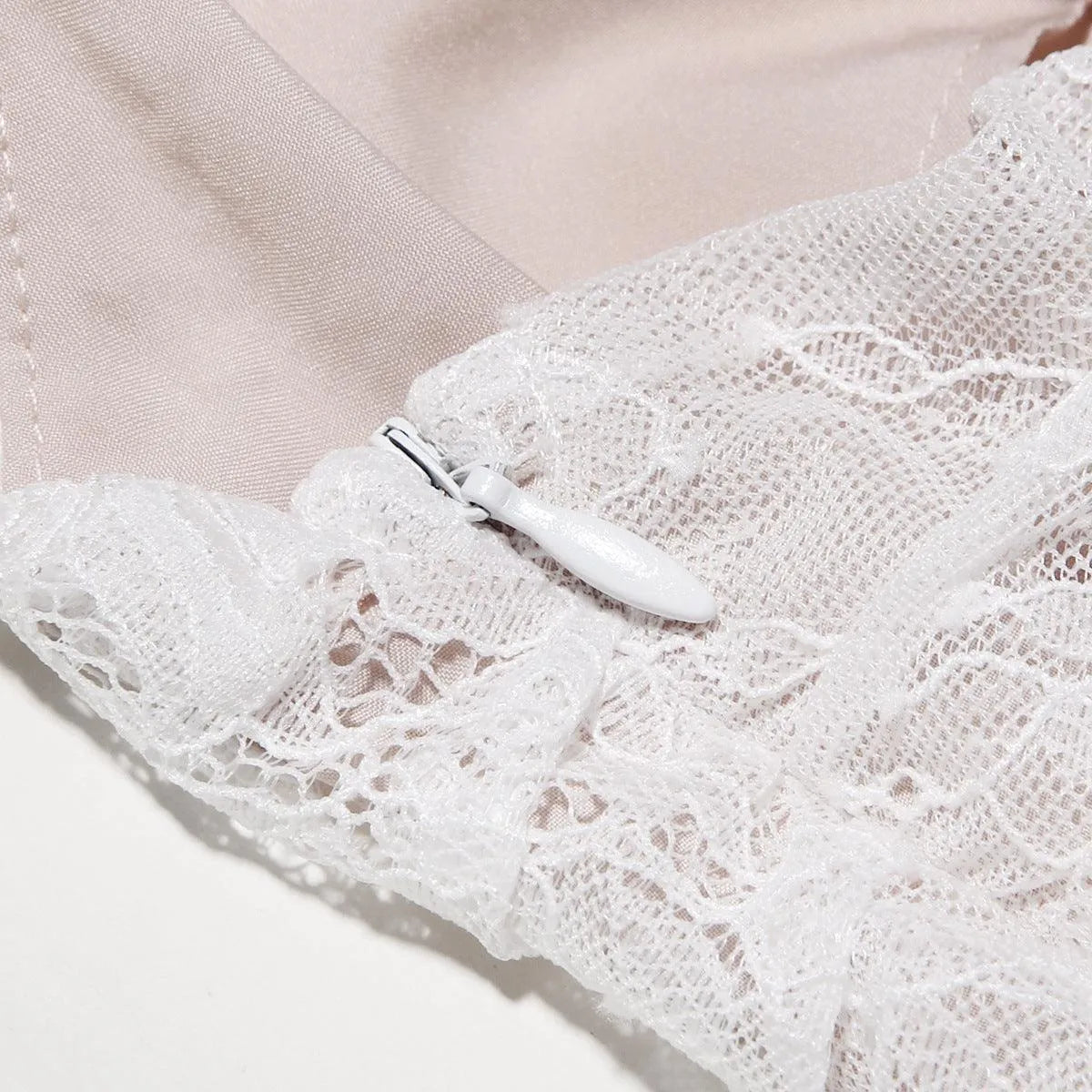 Vestido Longo de Renda Branco - Liviele