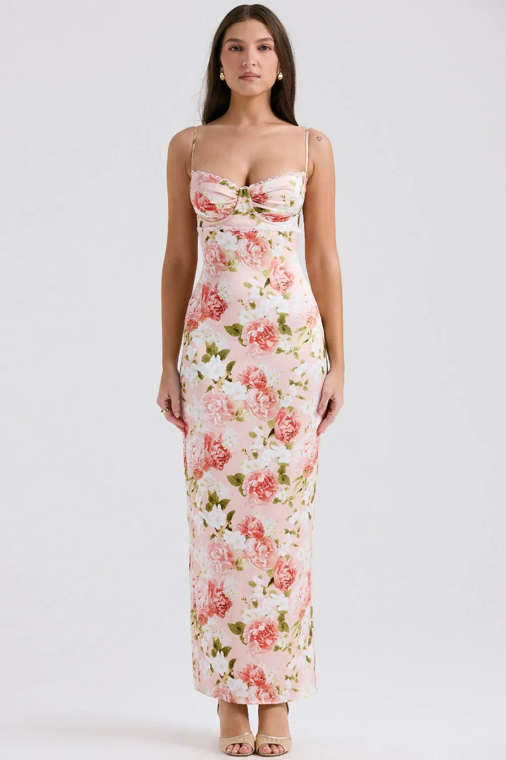 Vestido Maxi Floral - Modelo Liviele