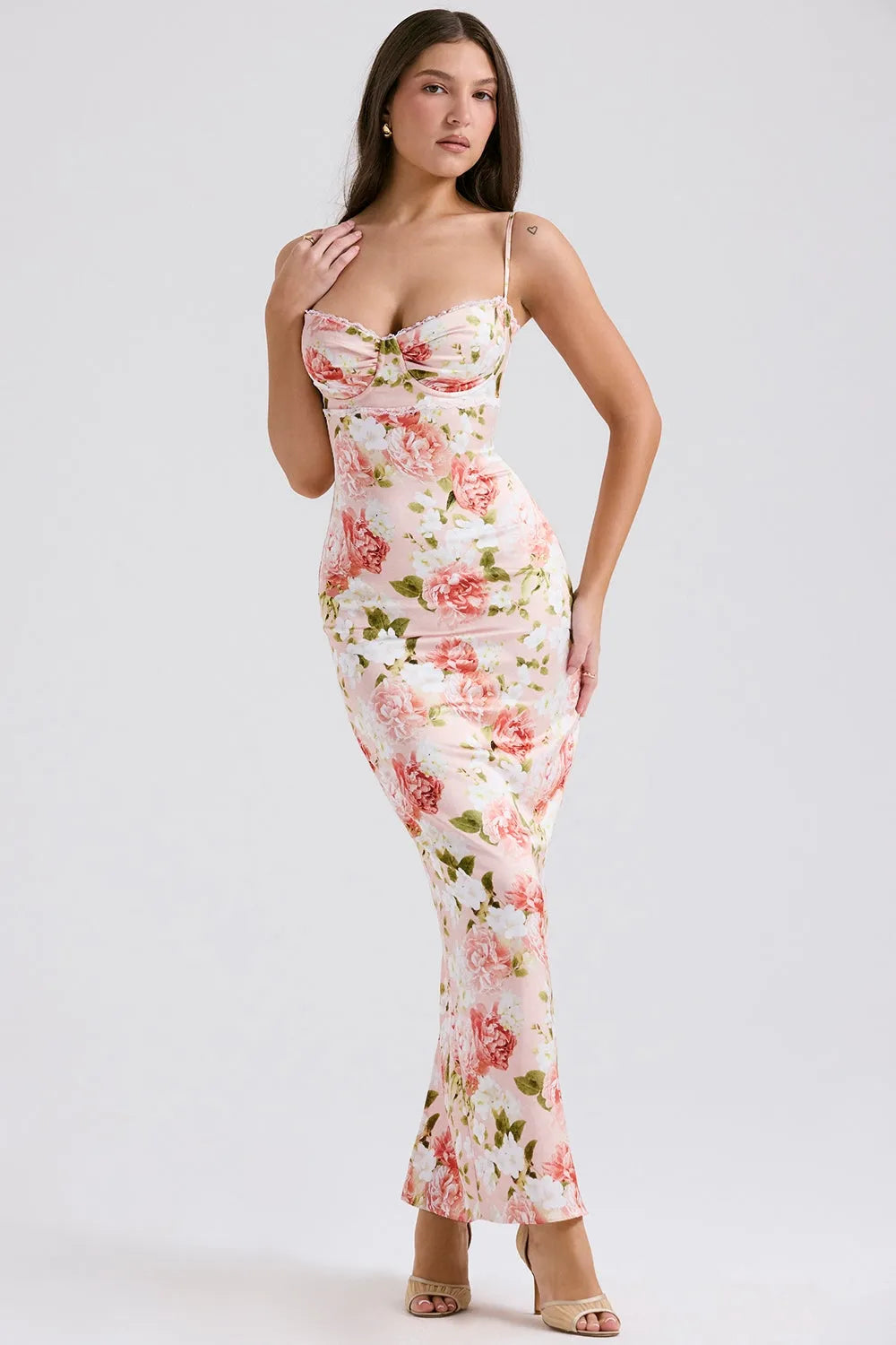Vestido Maxi Floral - Modelo Liviele