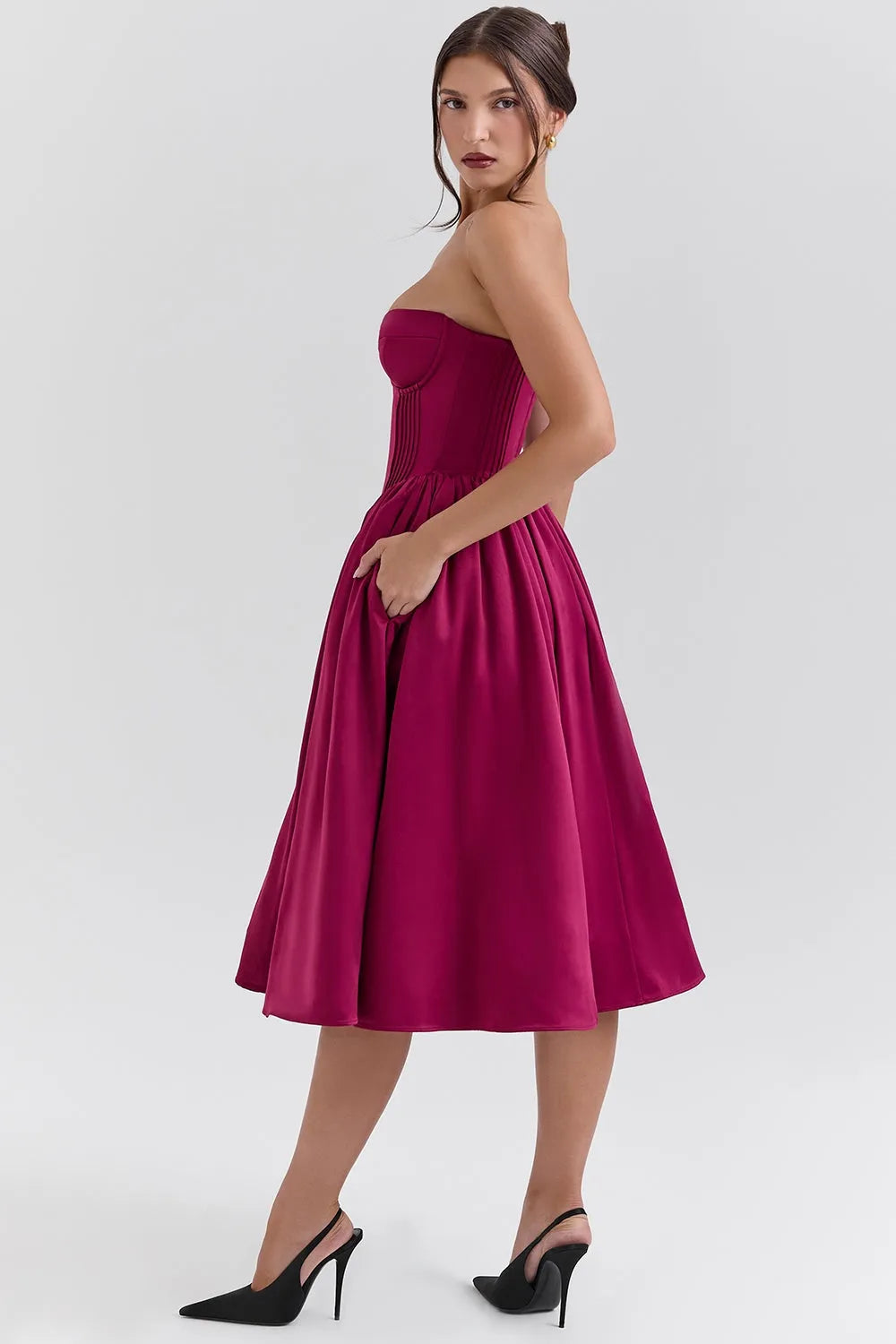 Vestido Midi Bailarina - Modelo Liviele