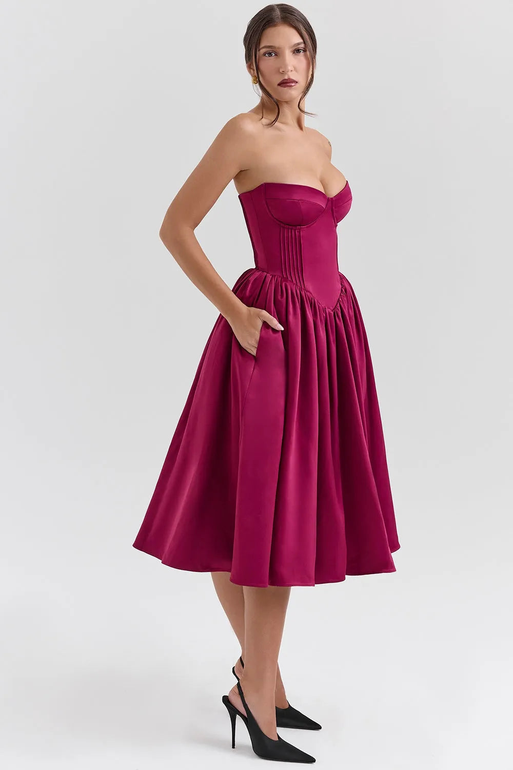 Vestido Midi Bailarina - Modelo Liviele