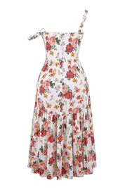 Vestido Midi Branco Flora  - Liviele