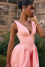 Vestido Midi Cetim Pêssego - Liviele