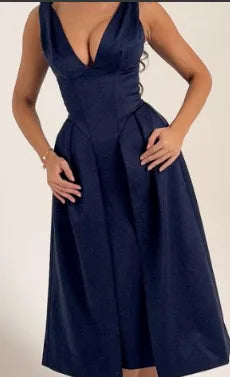 Vestido Midi Cetim Pêssego - Liviele