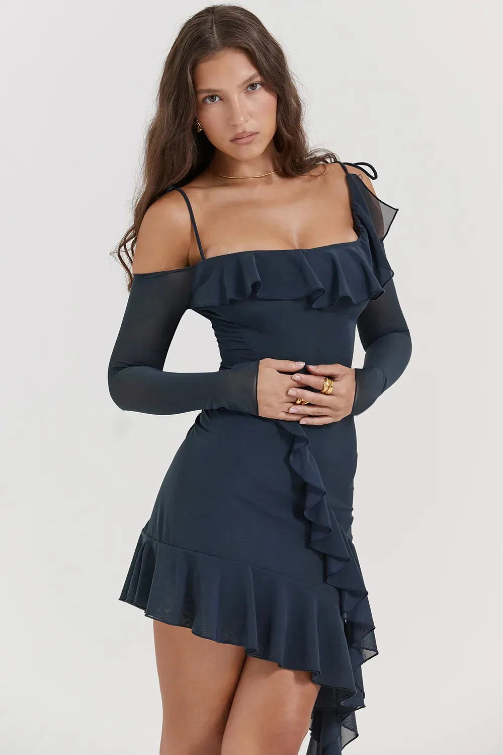 Vestido Midi Decote com Alça - Liviele