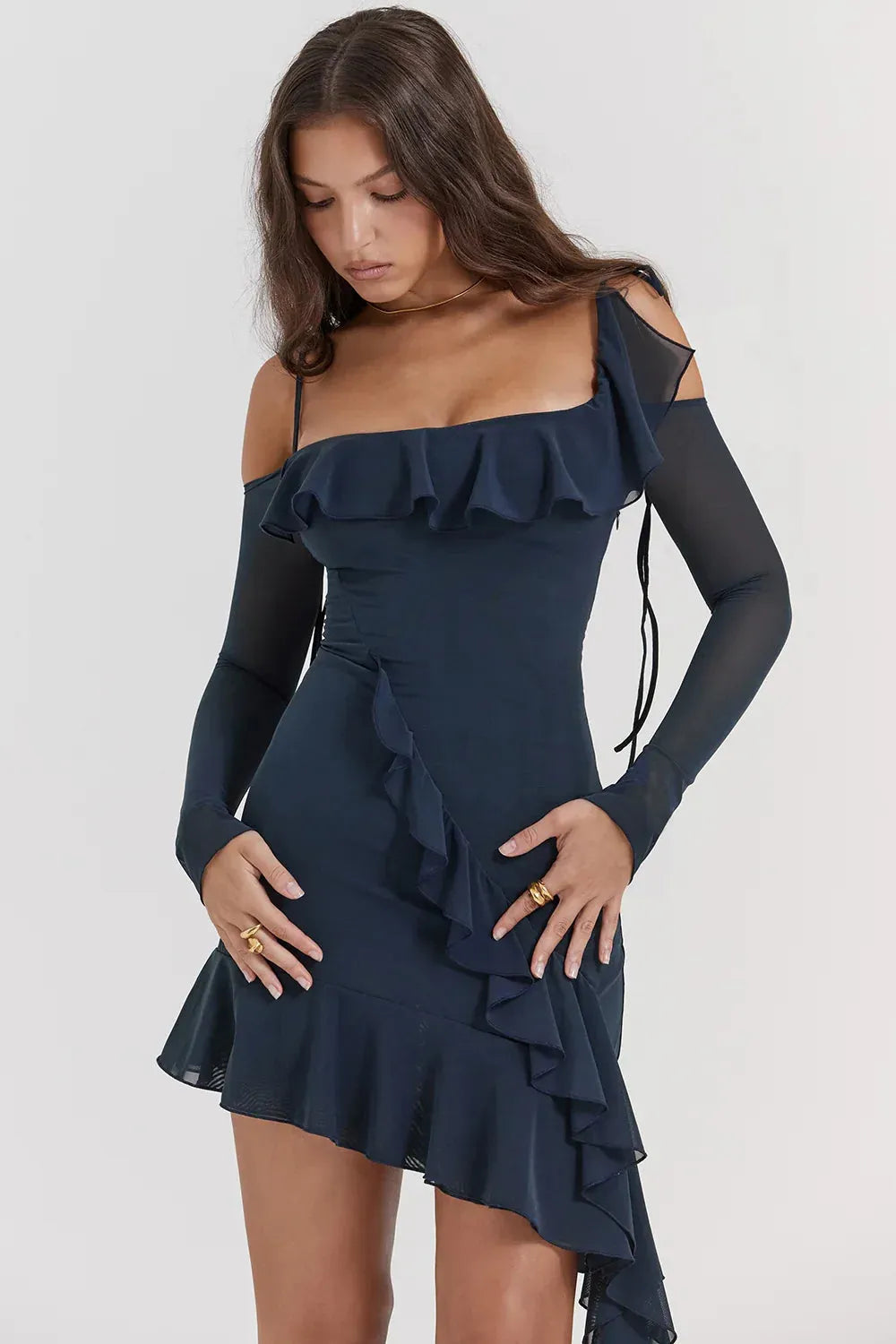 Vestido Midi Decote com Alça - Liviele