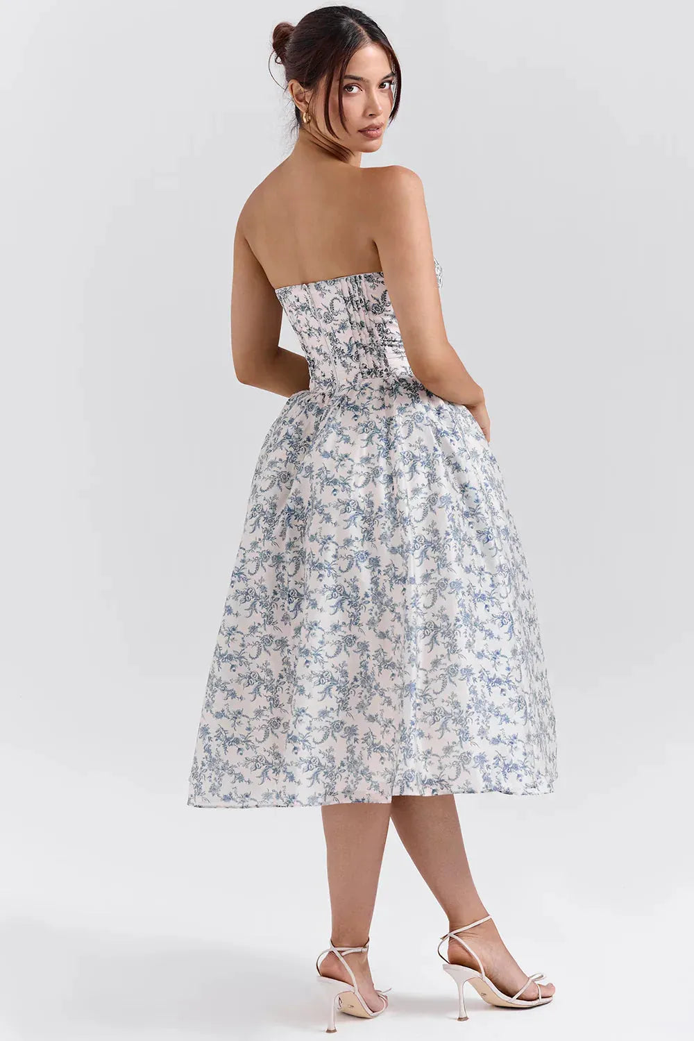 Vestido Midi Floral  Modelo Liviele