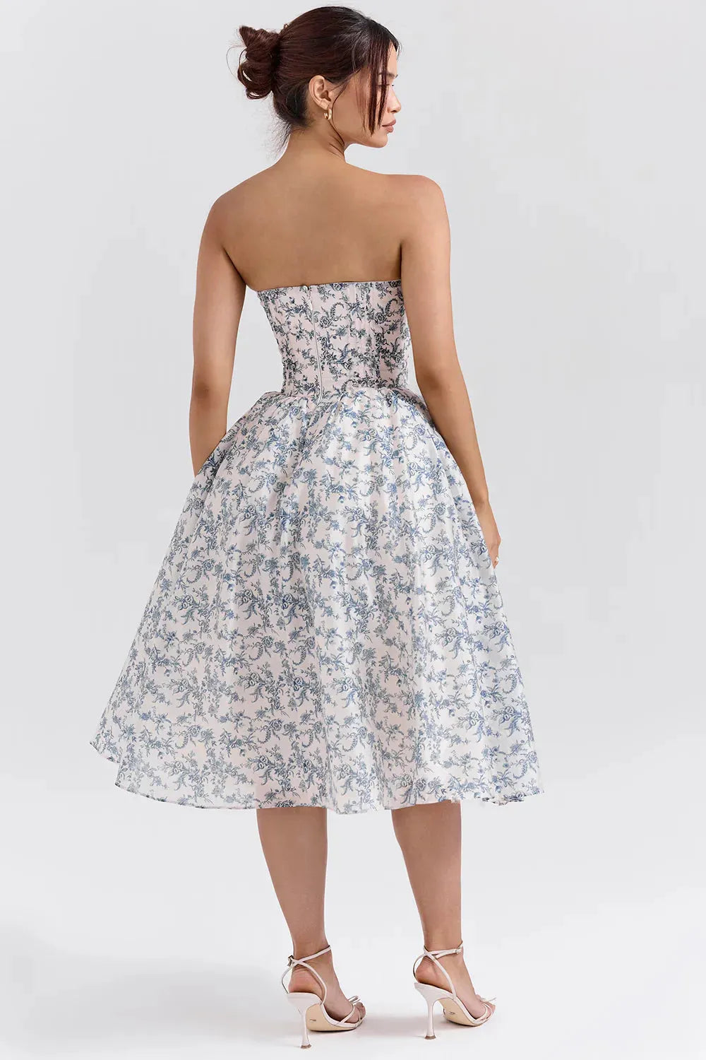 Vestido Midi Floral  Modelo Liviele