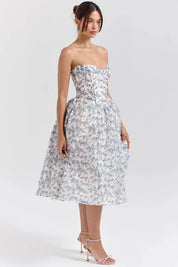 Vestido Midi Floral  Modelo Liviele