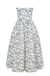 Vestido Midi Floral  Modelo Liviele