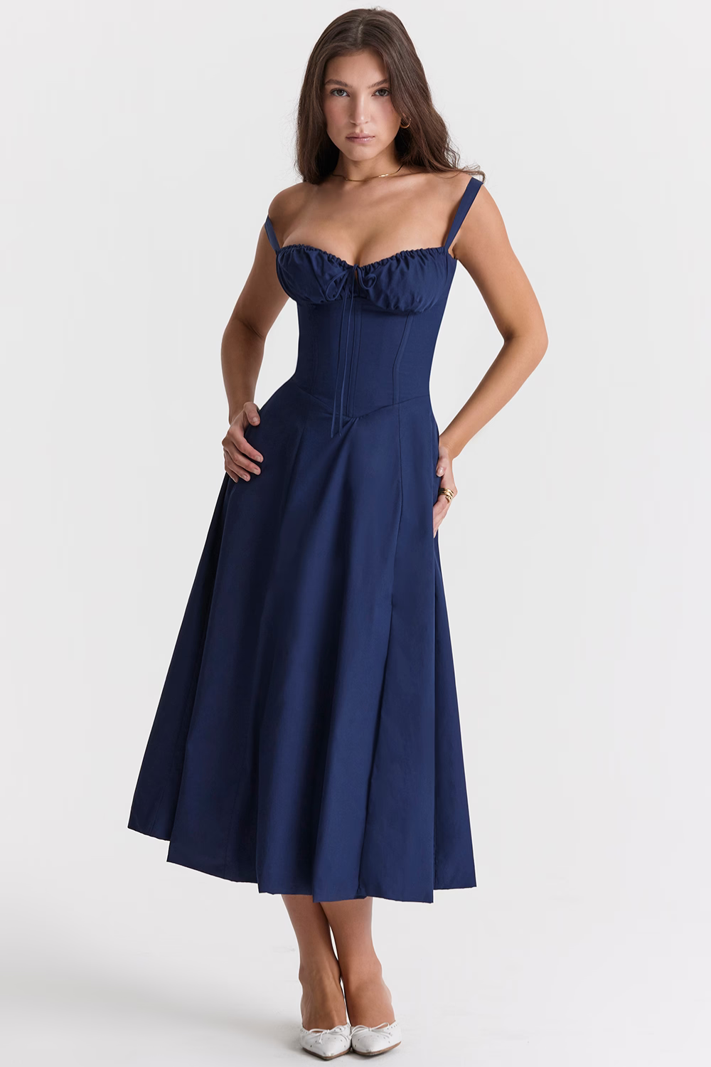 Vestido Midi Lia - Modelador de Cintura