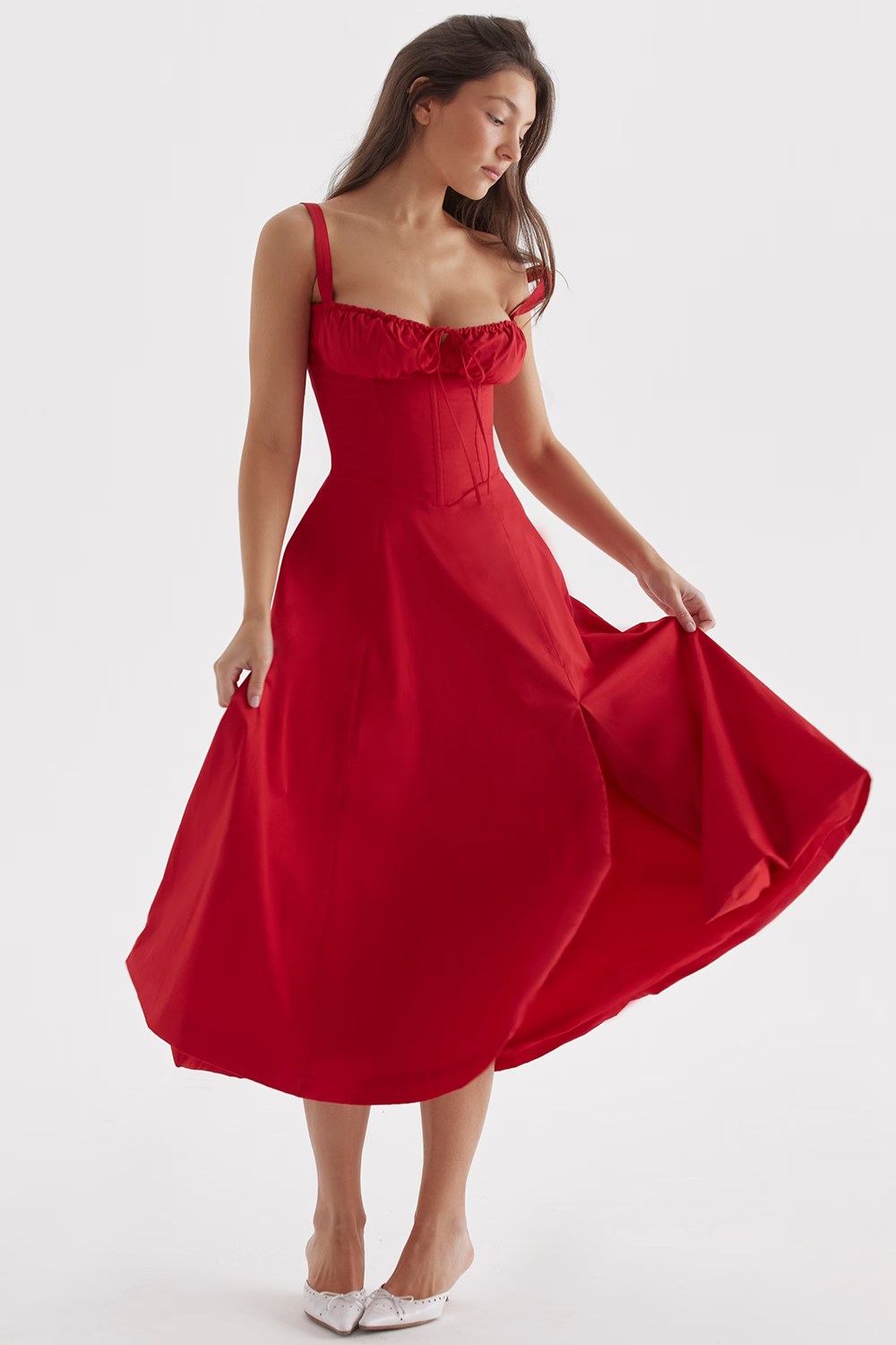 Vestido Midi Lia - Modelador de Cintura
