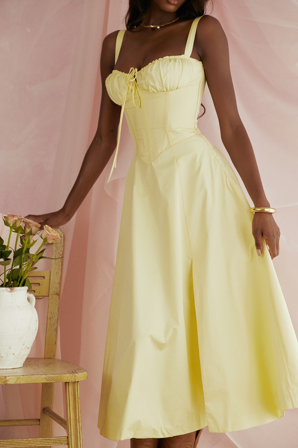 Vestido Midi Lia - Modelador de Cintura